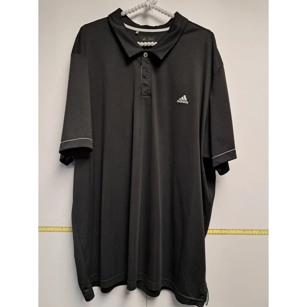 Mens‎ Black Adidas Polo-Size 2 XL
